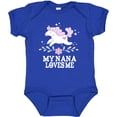 thumbnail image 3 of Inktastic My Nana Loves Me Unicorn Girls Baby Bodysuit, 3 of 5