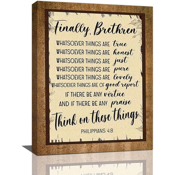 Bible Scripture Wall Art Bible Verses Pictures Wall Decor Christian Motivational Quotes Canvas Prints Painting Religious Decorations Framed Artwork for Bathroom Bedroom 12"x16"