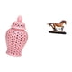 thumbnail image 4 of Jarrón de jengibre de con tapa para arreglos florales y escultura de caballo, obra de arte, adorno coleccionable para escritorio, decoración, 4 of 7