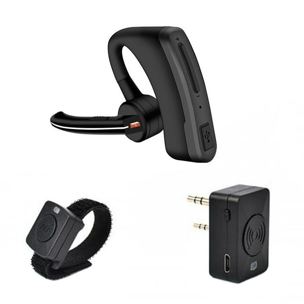 Walkie Talkie Auriculares inalámbricos Auriculares Bluetooth Auriculares de radio bidireccionales Reemplazo de auricular para Baofeng 888S UV5R Scienceny TX0955-00