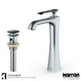 thumbnail image 5 of Karran Quattro QM164 Matte White Acrylic 21 in. Oval Bathroom Vessel Sink with Faucet and drain in Stainless Steel, 5 of 5