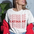 thumbnail image 4 of YourTops Women Latina AF T-Shirt (US 2XL, 2-White), 4 of 5