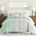 thumbnail image 6 of All Season Reversible Comforter Set Breathable Cool in Aqua & Light Gray Twin/Twin XL Bedding by Comfort Canopy, 6 of 19