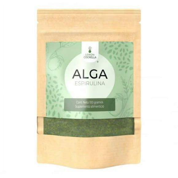 Suplemento Alimenticio en Polvo LEMON COCHELLA Alga Espirulina 100 grs Bolsa resellable