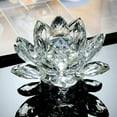 thumbnail image 4 of Hariumiu Faux Crystal Lotus Figurine Colorful Lotus Flower Ornament Lotus Paperweight Table Centerpiece for Home Office Decor Souvenir Gift, 4 of 8