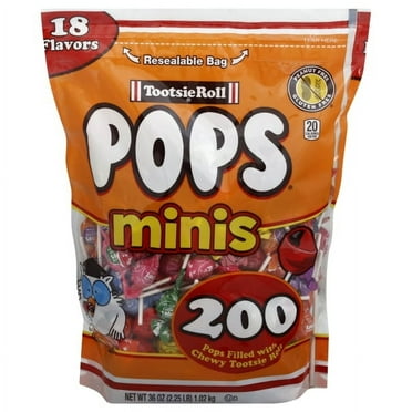 Tootsie Pops Minis Lollipops - Bag of 200