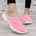 thumbnail image 2 of Dakaela Women's Mesh Mules Breathable Slip on Sneakers Knit Walking Running Backless Sneakers Pink 6.5, 2 of 6
