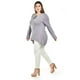 thumbnail image 2 of Blusa con detalles bordados Roman Fashion /Tallas Extras, 1-205N (Gris) gris 38, 2 of 5