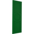 thumbnail image 2 of Ekena Millwork 18"W x 80"H True Fit PVC Center Circle Arts & Crafts Fixed Mount Shutters, Viridian Green (Per Pair - Hardware Not Included), 2 of 7