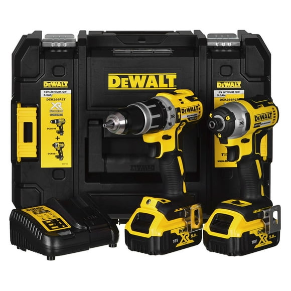 DeWalt - POWER TOOL COMBO KIT DEWALT DCK266P2T (DCD796+DCF887) 2X5,0AH 18V