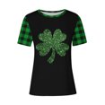 thumbnail image 4 of hotojiny Plus Size St. Patrick's Day Tops for Women Fashion Spring Summer Short Sleeve Crewneck Shirts Lounge Soft Cute T Shirts, 4 of 4
