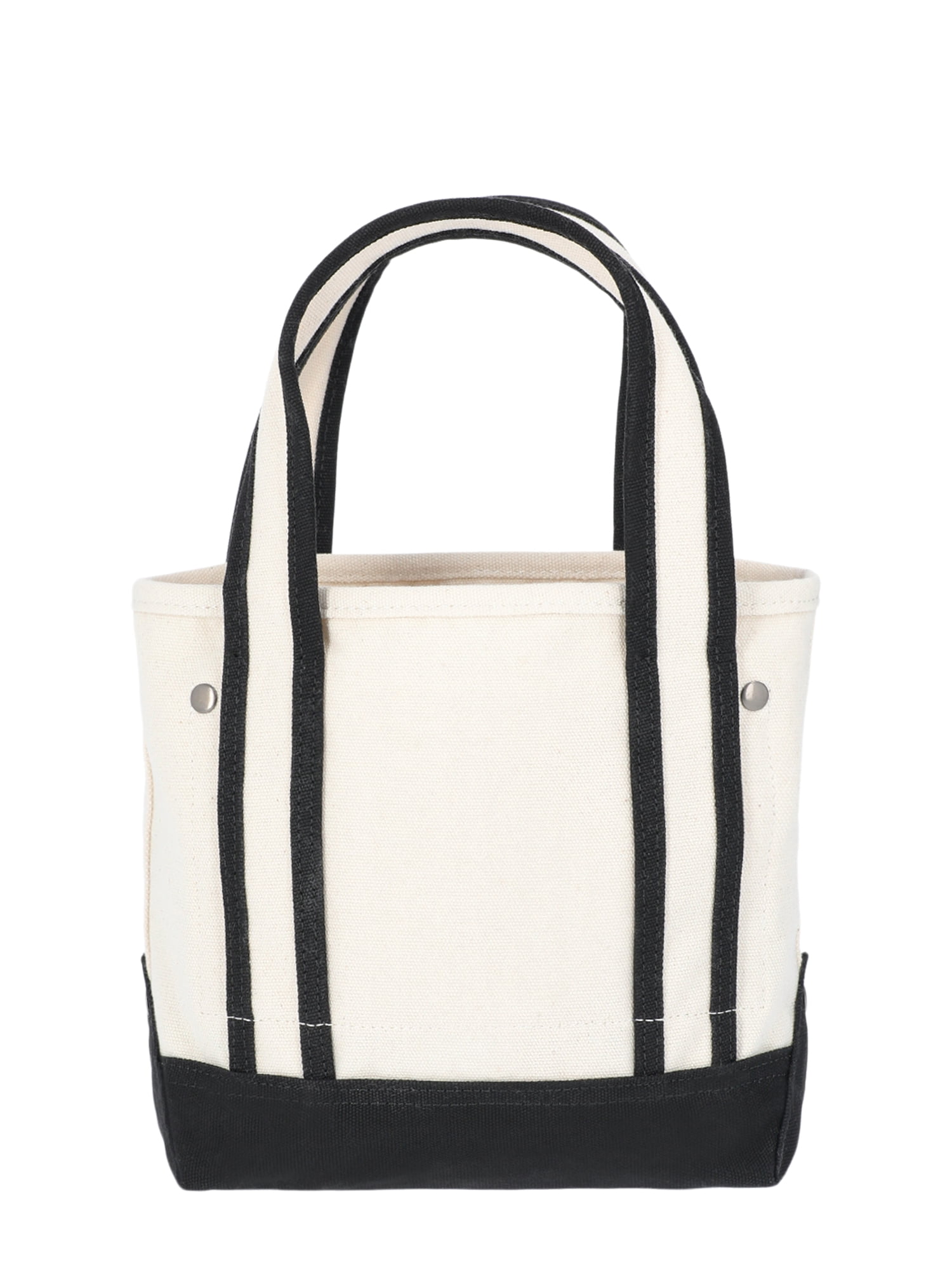 No Boundaries Women's Canvas Mini Tote, Black, Women’s