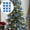 Blue, variant on (Clearance) XIANXIAN 12 Pcs Christmas Glitter Butterfly Ornament with Clip Hollow Butterfly Xmas Decoration Artificial Hanging Butterfly Clip Decor for Christmas Tree Wedding Wreath Party Supply