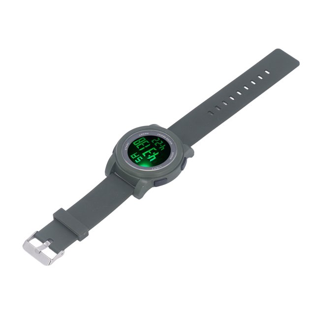 Waterproof Digital Sport Watches, Adjustable Digital Sports Watch 5Bar for Hikes Black,Green
