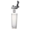 thumbnail image 1 of Botellas con tapa de rosca sólida Aptas para lavavajillas para mezclas de proteínas, Gris transparente Material inofensivo:, 1 of 5