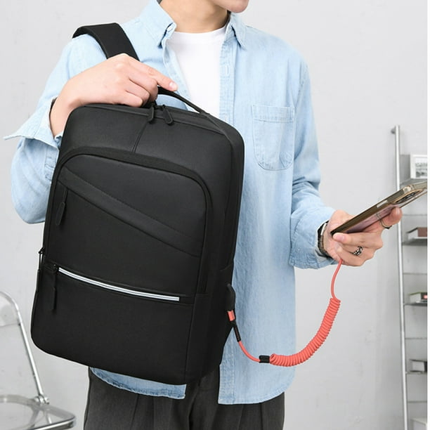 Ganfancp Mochila de Negocios, Bolsa para Viajes de Avión para Portátil de 15,6 Pulgadas con Puerto de Carga Usb Liquidación 1X Bolsa Bandolera