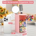 thumbnail image 2 of Soda Candy Hair Accessories Organizer with Hair Brush Holder 180° Rotating Makeup Brush Storage for Necklaces, Earring, Bracelet, Ring, Makeup Brushes, Hair Clip and Hair Accessories, 2 of 8