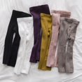thumbnail image 4 of 6 Pack Cable Knit Leggings Unisex Infant Toddler Litter Kid Footless Pant 0-5T, 4 of 10