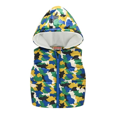 

aoksee toddler jacket Clearance Toddler Baby Girls Cartoon Pattern Cute Zipper Windproof Sleeveless Vest Coat Coats gift for Baby Boys Girls Winter