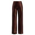 thumbnail image 4 of LEKWK Satin Wide Leg Pants for Women High Waisted Casual Palazzo Pants Loose Fit Comfy Straight Leg Trousers with Pockets Fall Fashion Business Work Outfits, 4 of 6