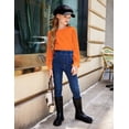 thumbnail image 6 of Arshiner Girls Cute Shirt Crewneck Mesh Long Sleeve Swiss Dots Pullover T-Shirts Girls Top, 6 of 6