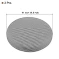 thumbnail image 2 of Fundas de Taburete Redondo de 2 piezas, Fundas de Silla Redonda Diámetro 12-14", Cojines de Asiento de Silla Redonda Gris Claro, 2 of 6
