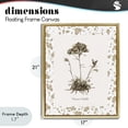 thumbnail image 4 of Stupell Industries Traditional Neutral Imperial Flower & Herb Gold Floating Frame Canvas Art, 17 x 21, by Kelly Donovan, 4 of 8
