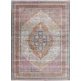 thumbnail image 1 of Beige Traditional Floral Distressed Oriental Turkish Area Rug, 1 of 5