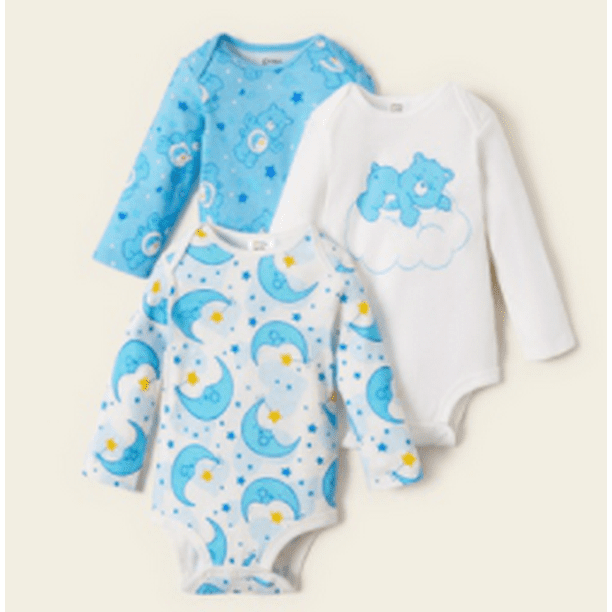 PatPat - PatPat Baby Care Bears Bedtime Cotton Baby Rompers - Walmart