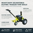 thumbnail image 2 of Tow Tuff TMD-35ETD8 Adjustable 3500 Pound Capacity Electric Trailer Dolly, 2 of 12