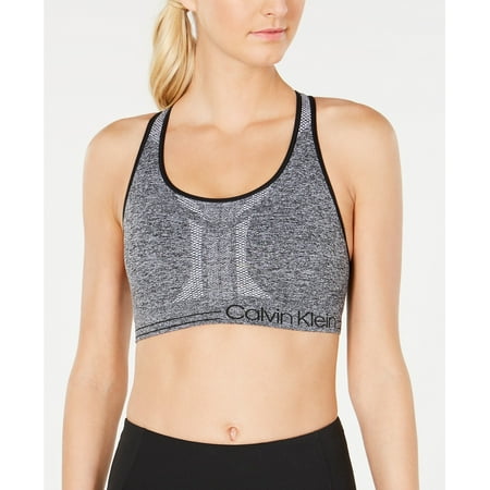 

Calvin Klein Performance Women s Seamless Racerback Sports Bra Heather Grey S