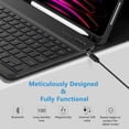 thumbnail image 5 of Detachable Bluetooth Keyboard Folio with Pencil Holder for 11-inch iPad Air M3/M2, 10.9-inch iPad Air 4th/5th Gen & 11-inch iPad Pro (2018–2022),Black, 5 of 8