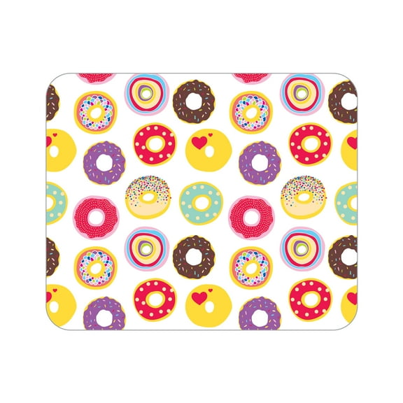 OTM Prints White Mouse Pad, Doughnuts for Days