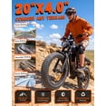 thumbnail image 6 of Electric Bike for Adults, 750W Motor, 48V 15.6Ah Battery, 28 MPH PAS, 50 Miles Range, Full Suspension Fat Tire Off-road Bike, UL2849, 6 of 11