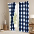 thumbnail image 3 of Homewish Abstract Buffalo Curtains Pack of 2 (42x84 Each) for Female Men Adults,Geometric Plaid Grid Curtains Blackout,Vintage Aesthetic Bedroom Curtains,Lightweight Room Decor, 3 of 6