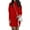 Red, variant on Innerwin Pullover Jumper Crew Neck Ladies Sweater Dress Winter Long Sleeve Chunky Mini Dresses Black XL