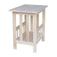 thumbnail image 3 of International Concepts Unfinished Mission Magazine End Table, 3 of 8