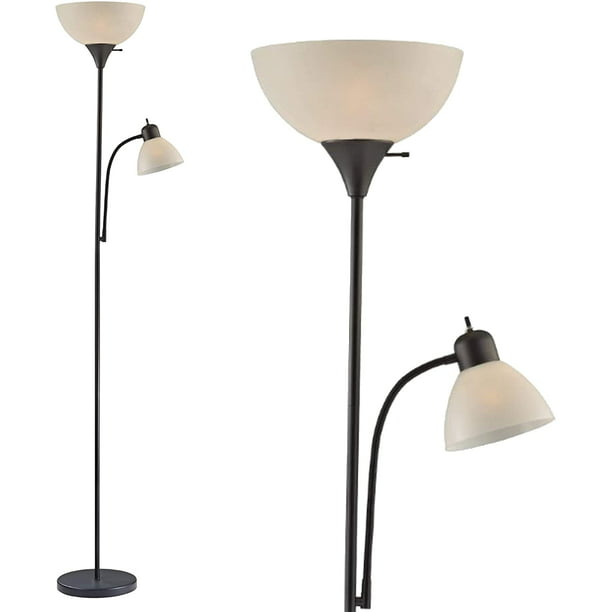 Adjustable Floor Lamp With Reading, High Wattage Torchiere Floor Lamp