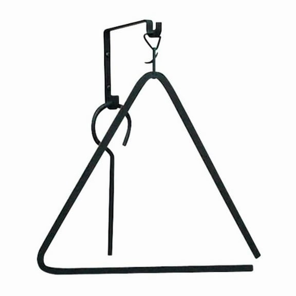 BBQ Innovations 15 in Matte Black Metal/Iron Triangle Wind Chime, Durable