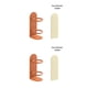 thumbnail image 1 of Advancent Soporte para cepillos de montado en la pared soporte para cepillos de eléctrico estante organizador de estante de naranja 2piezas, 1 of 6