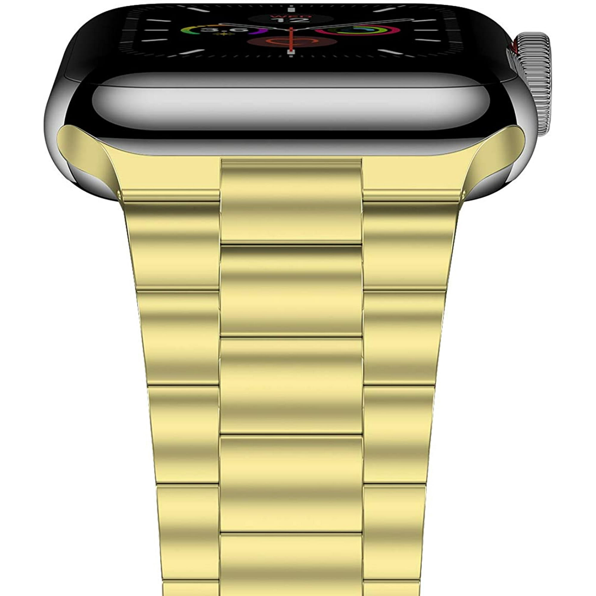 Gold link apple watch band 38mm sales