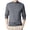 Gray, variant on Men's Mock Neck Pullover Sweater Long Sleeve Slim Fit Solid Color Knit Top