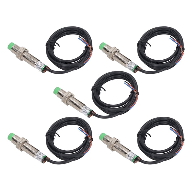5 uds Sensor de proximidad inductivo M12 Sensor de acercamiento NPN NC IP65 interruptor de proximidad impermeable