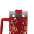 thumbnail image 2 of Taza térmica de coche de estilo navideño, vaso termo de acero inoxidable, botella, taza de agua, 2 of 7