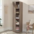 thumbnail image 4 of Pemberly Row Engineered Wood Single Door Pantry in Salt Oak Finish, 4 of 13