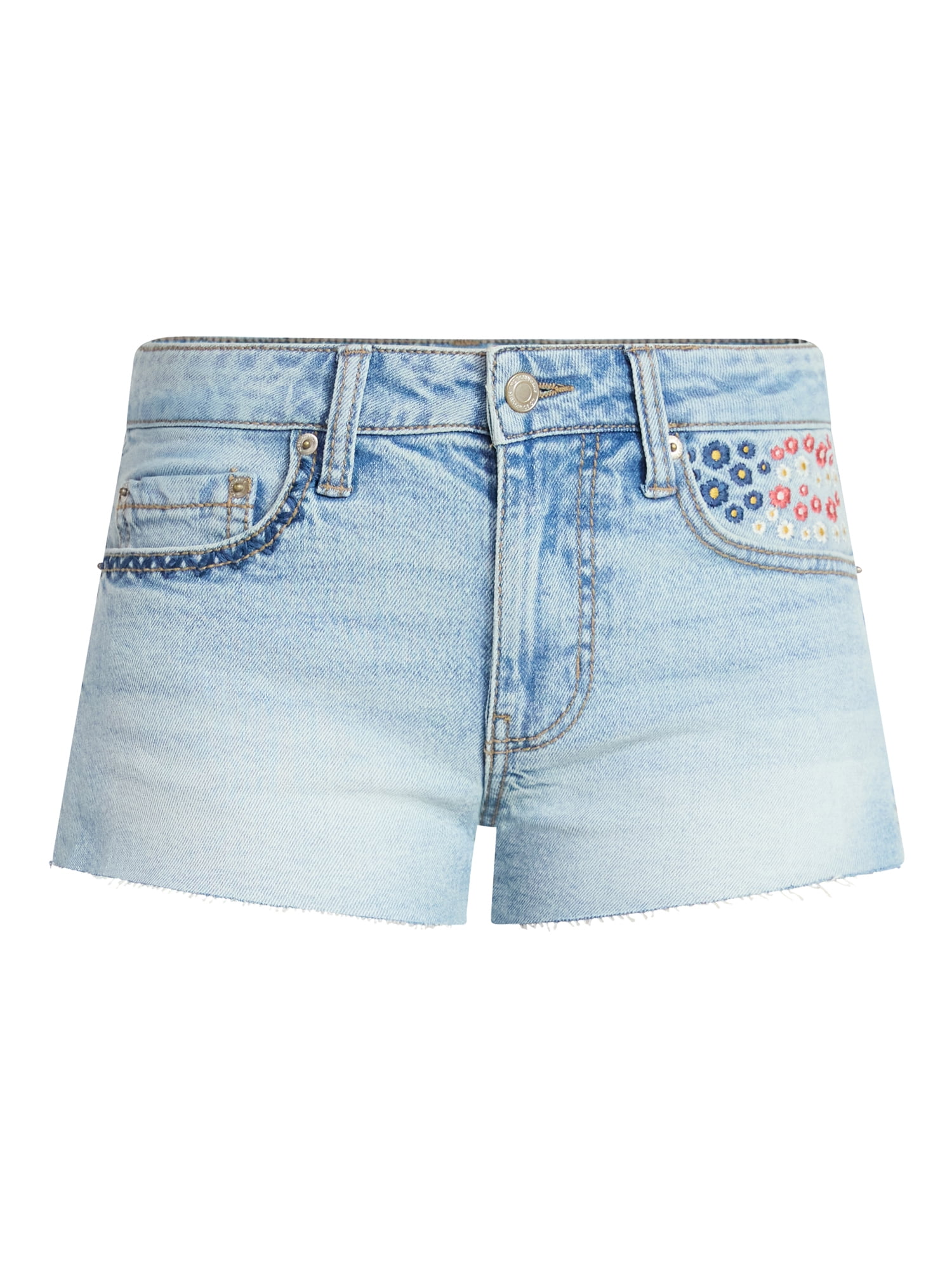 No Boundaries Americana Festival Denim Shorts, 2'' Inseam, Women's 00-18