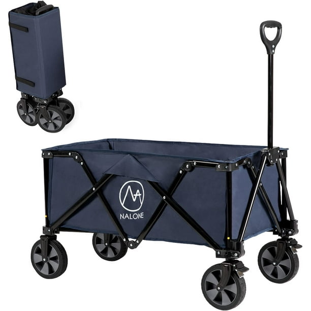NALONE Folding Wagon Cart, Portable Large Capacity Wagon, Heavy Duty