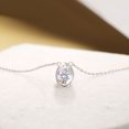 thumbnail image 3 of Diamond Pendant Necklace For Women | 0.75 Carat IGI Certified Oval Shape | Classic Bezel Solitaire Lab Diamond Pendant Necklace 18K White Gold | FG-VS1-VS2 Quality Friendly Diamonds, 3 of 6
