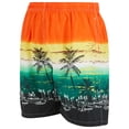 thumbnail image 2 of iBerryNY Mens Swimming Trunks Beach Shorts, Mesh Lining, 2 Pairs, Sunrise/Fruit Basket, Large, 2 of 5