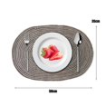 thumbnail image 3 of Pebbuoy Woven Cotton Yarn Placemats Minimalist Heat Resistant Table Protectors Dining Mats for Home Kitchen, 3 of 5